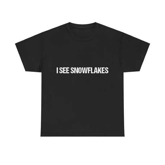 I See Snowflakes Unisex Graphic T-Shirt, Sizes S-5XL