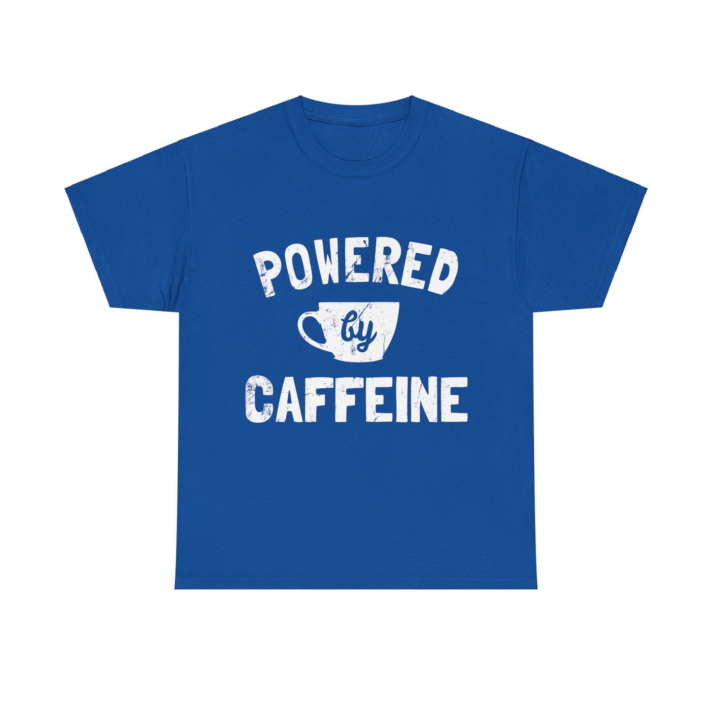 Powered by Caffeine Funny Coffee Unisex Graphic T-Shirt, Sizes S-5XL