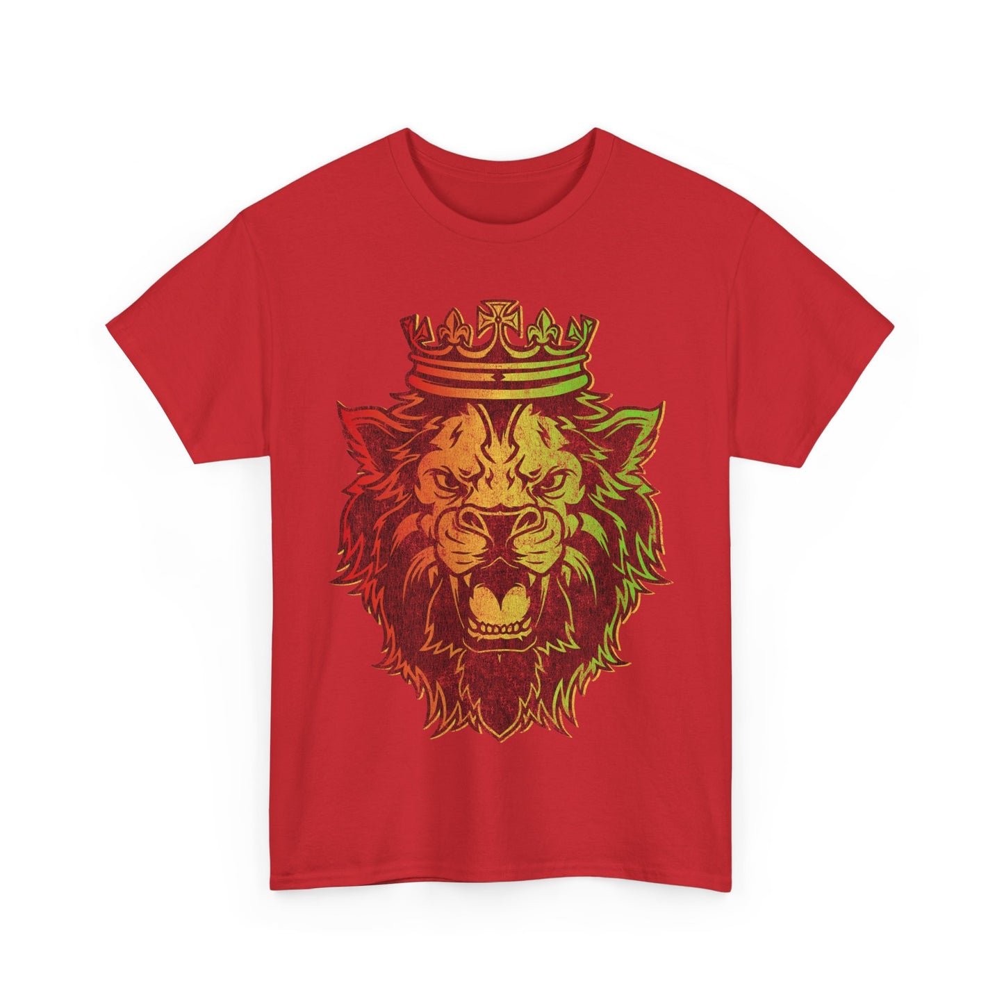 Retro Lion of Judah Rastafarian Unisex Graphic T-Shirt, Sizes S-5XL