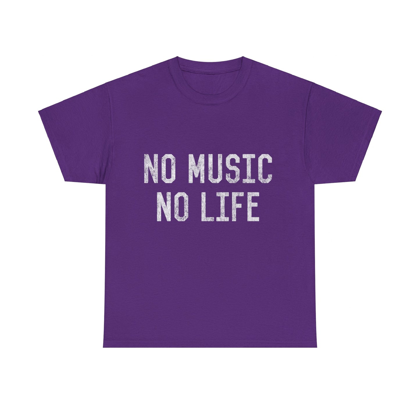 Retro No Music No Life Unisex Graphic T-Shirt, Sizes S-5XL