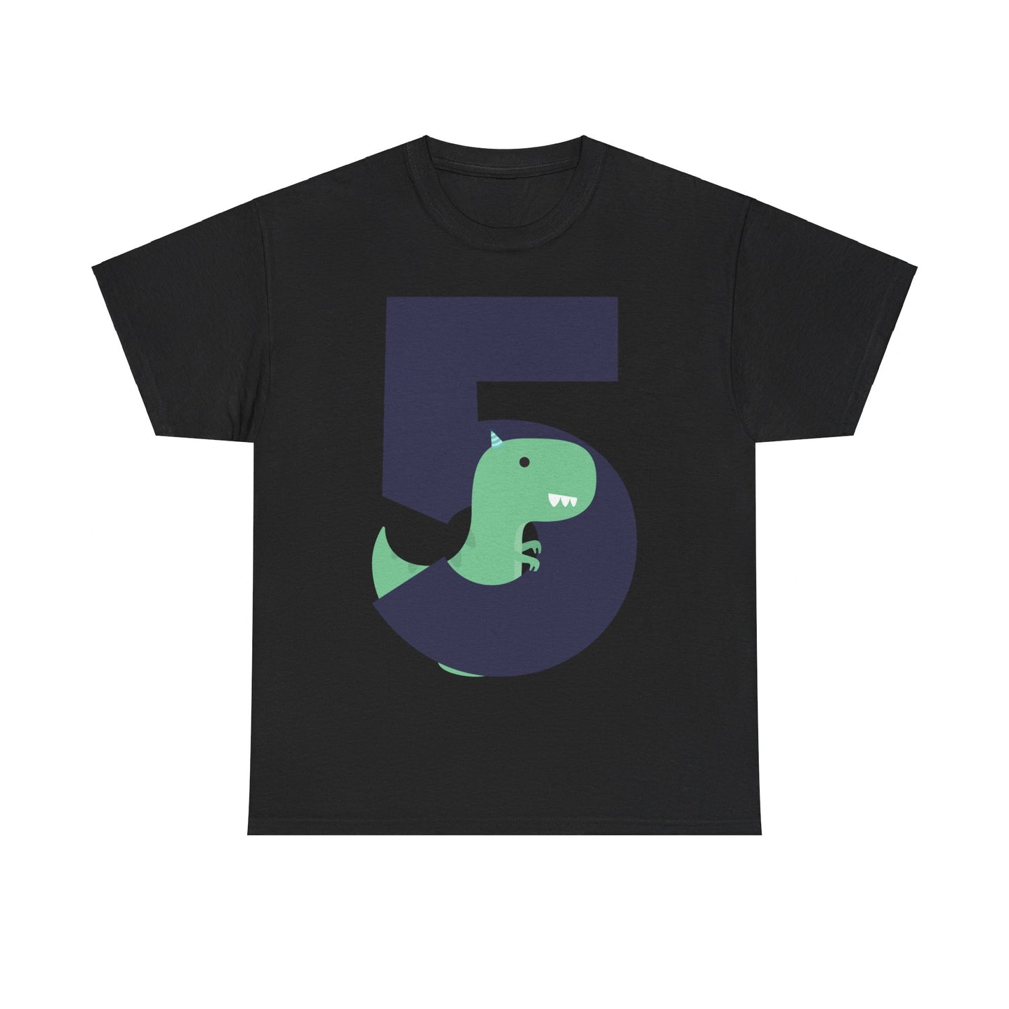 5 Fifth Birthday T-Rex Dinosaur Unisex Graphic T-Shirt, Sizes S-5XL