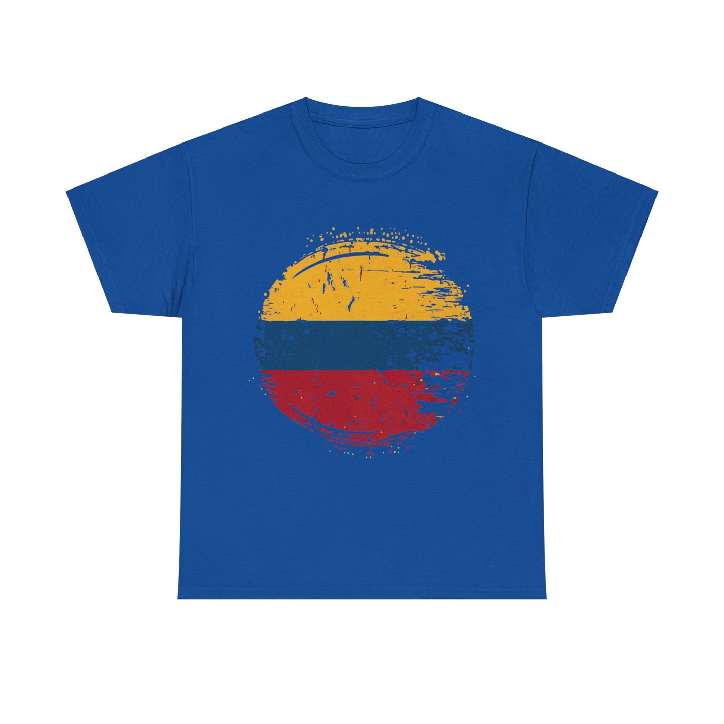 Flag of Colombia Distressed Unisex Graphic T-Shirt, Sizes S-5XL