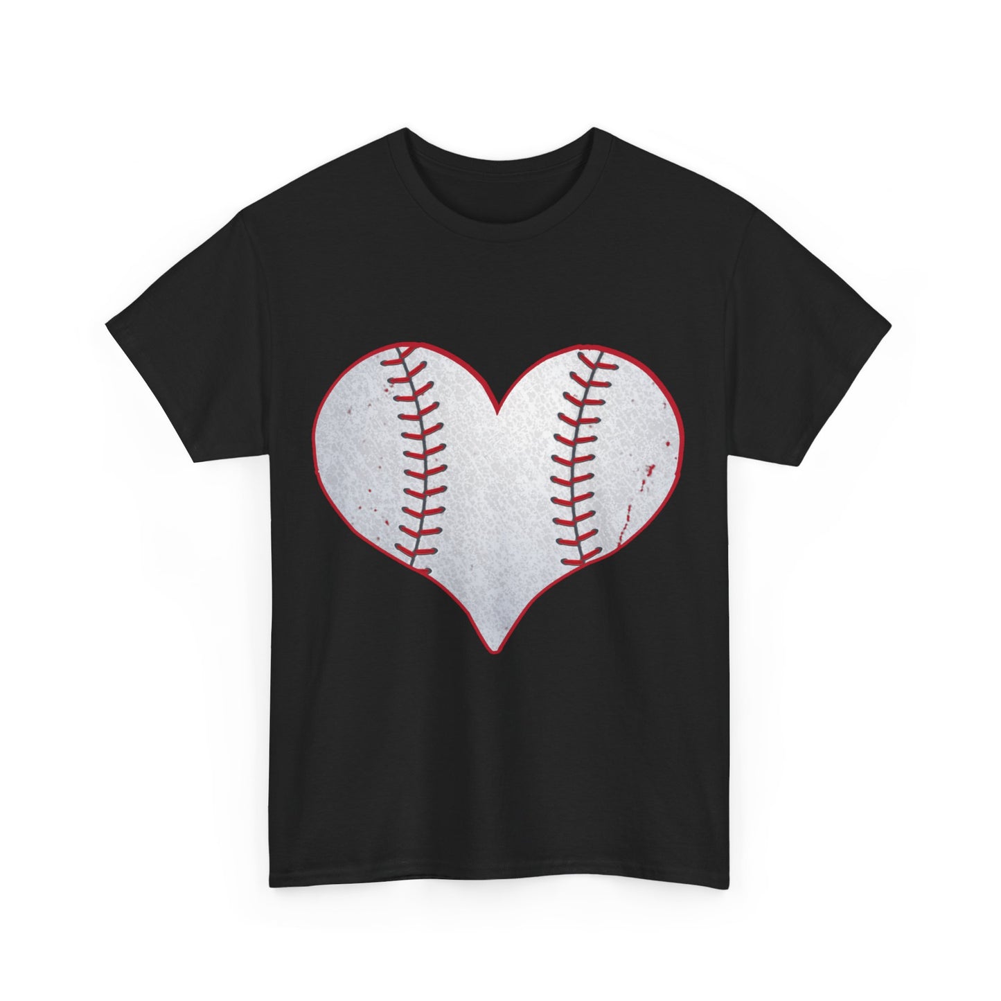 Baseball Heart Unisex Graphic T-Shirt, Sizes S-5XL