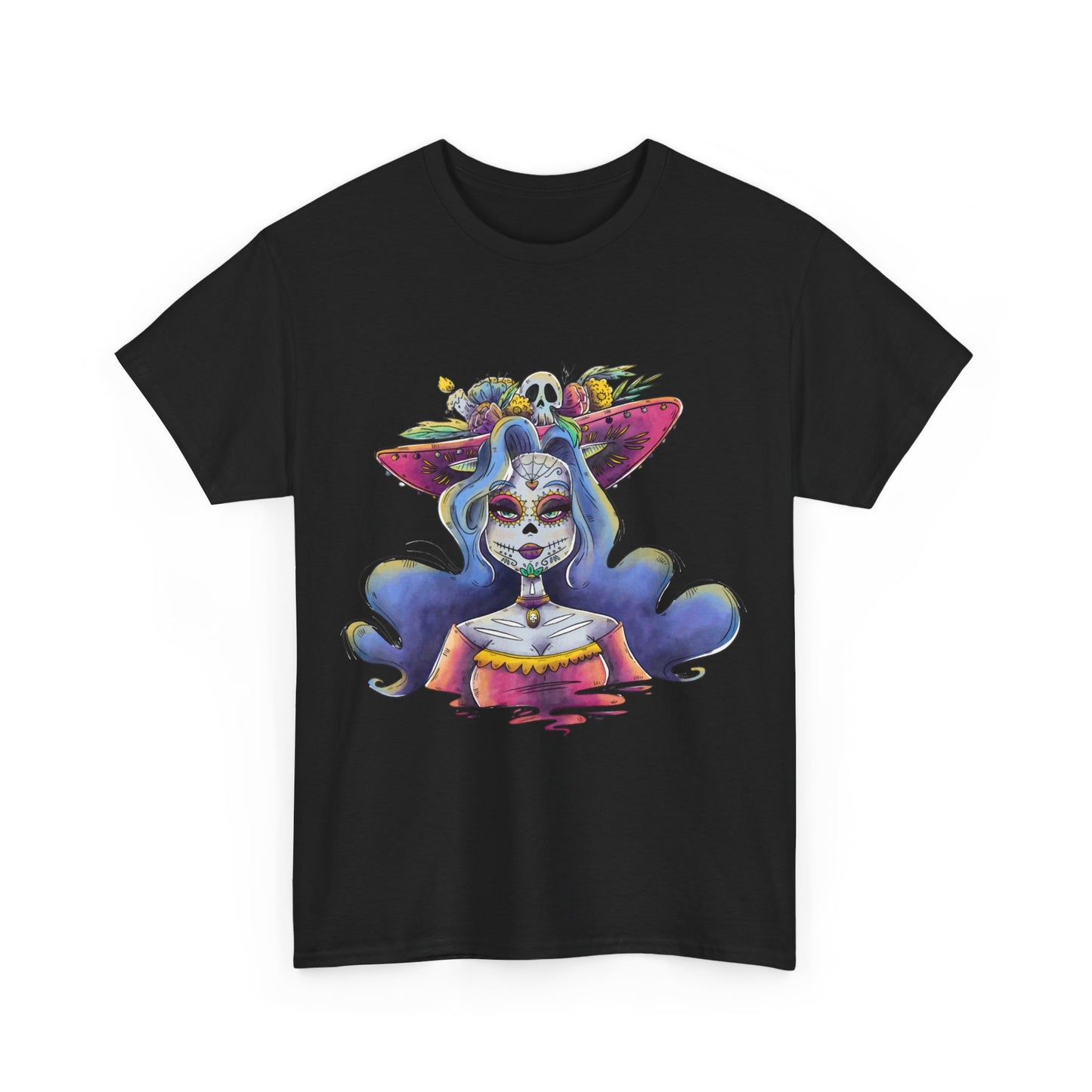 Day Of The Dead La Calavera Catrina Unisex Graphic T-Shirt, Sizes S-5XL