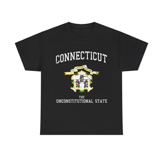 Connecticut The Unconstitutional State Unisex Graphic T-Shirt, Sizes S-5XL