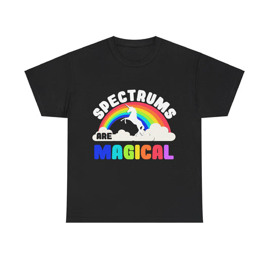 Autism Awareness Spectrums Are Magical Unisex Graphic T-Shirt, Sizes S-5XL