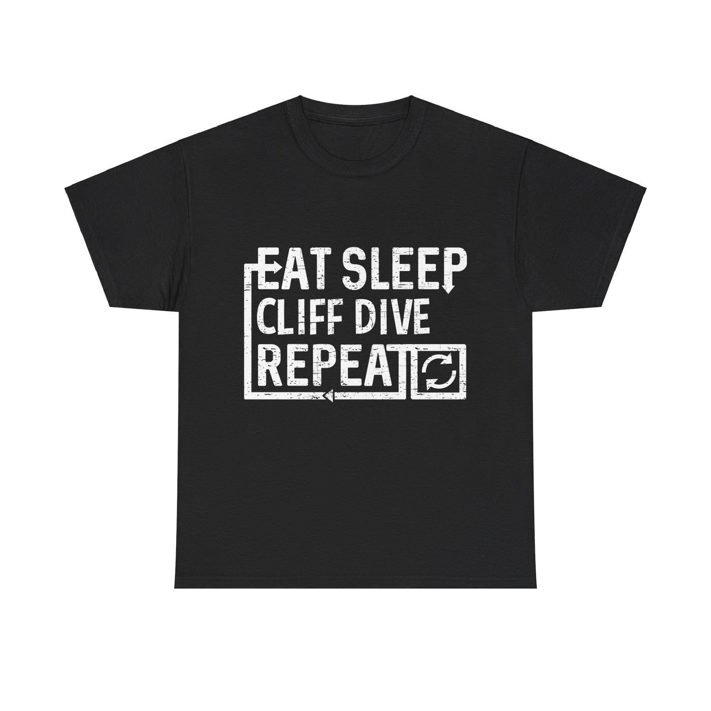 Eat Sleep Cliff Dive Unisex Graphic T-Shirt, Sizes S-5XL