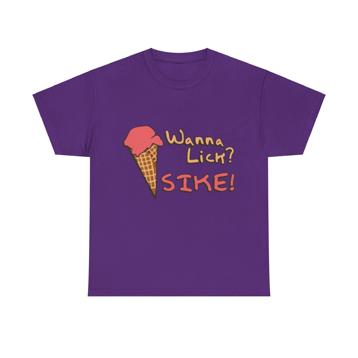 Wanna Lick Sike Ice Cream Man Unisex Graphic T-Shirt, Sizes S-5XL