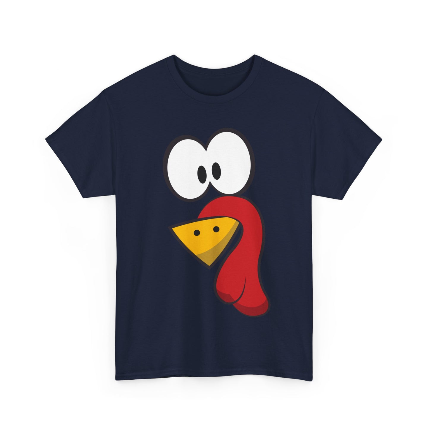 Cute Turkey Face Unisex Graphic T-Shirt, Sizes S-5XL