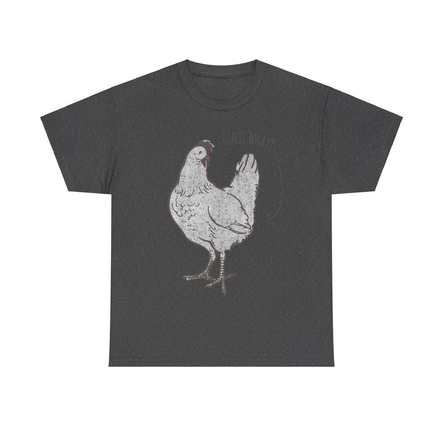 Guess What Chicken Butt Joke Unisex Graphic T-Shirt, Sizes S-5XL