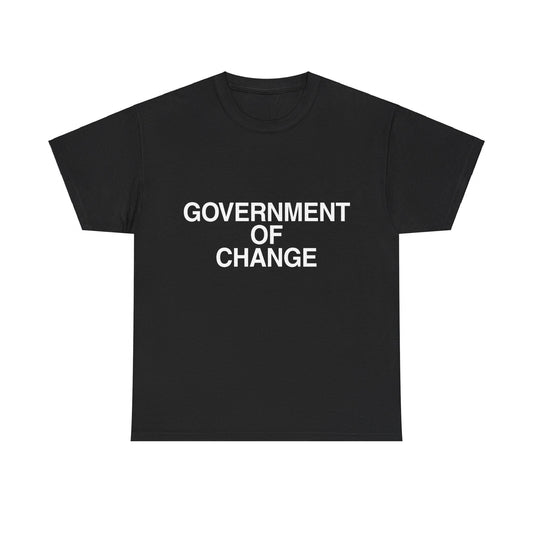 Government of Change Italy Unisex Graphic T-Shirt, Sizes S-5XL