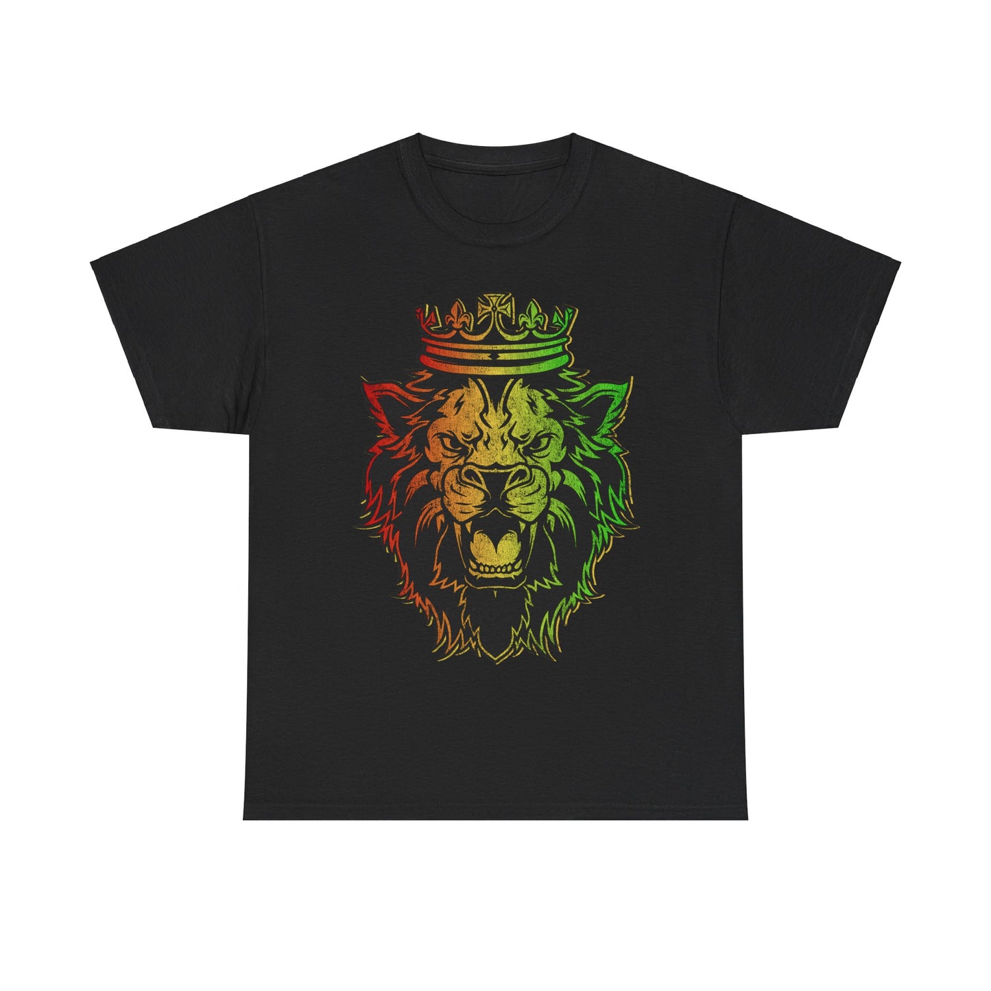 Retro Lion of Judah Rastafarian Unisex Graphic T-Shirt, Sizes S-5XL