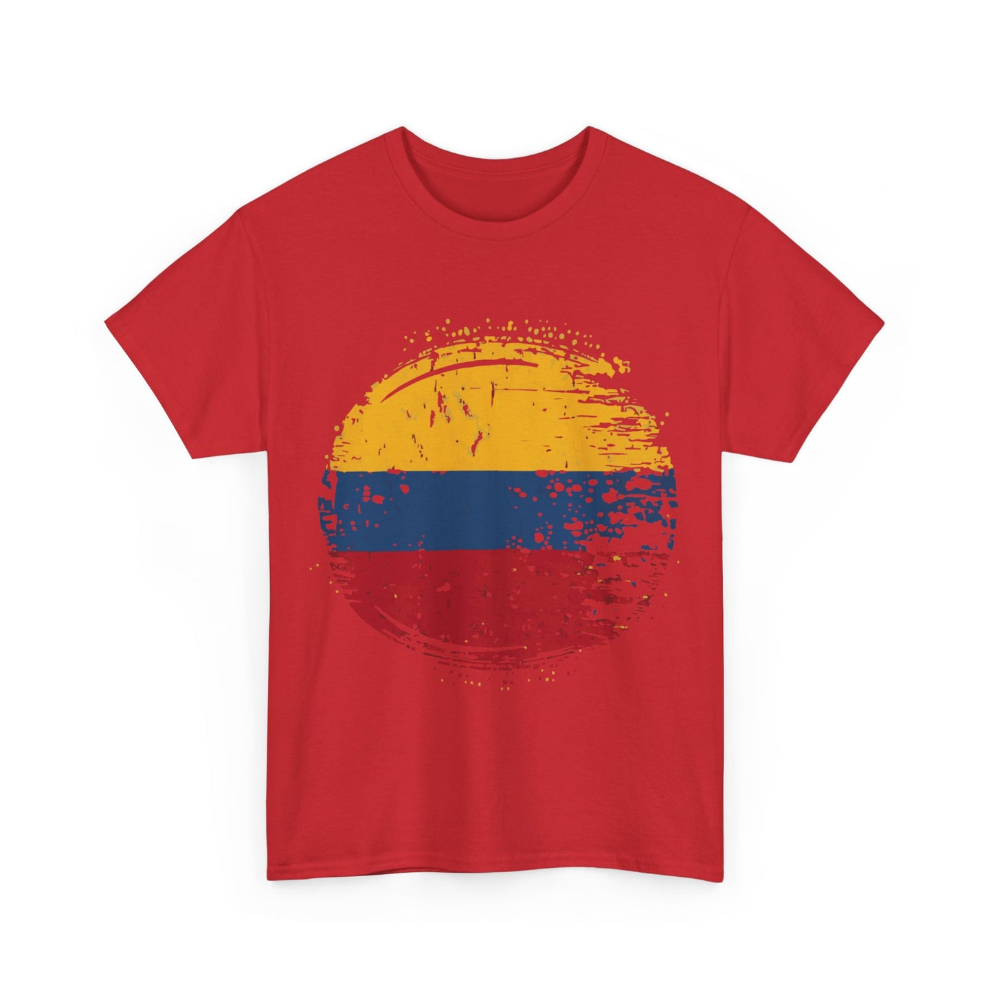 Flag of Colombia Distressed Unisex Graphic T-Shirt, Sizes S-5XL