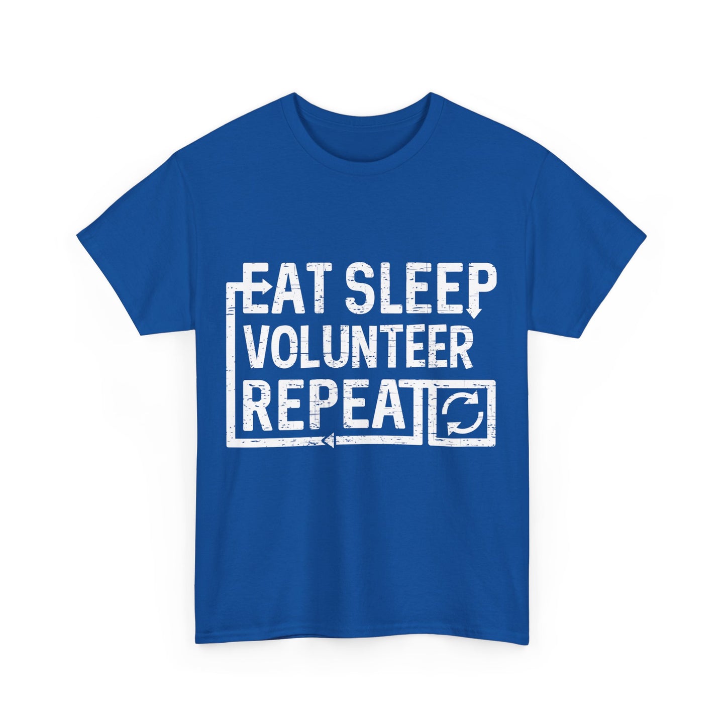 Eat Sleep Volunteer Unisex Graphic T-Shirt, Sizes S-5XL