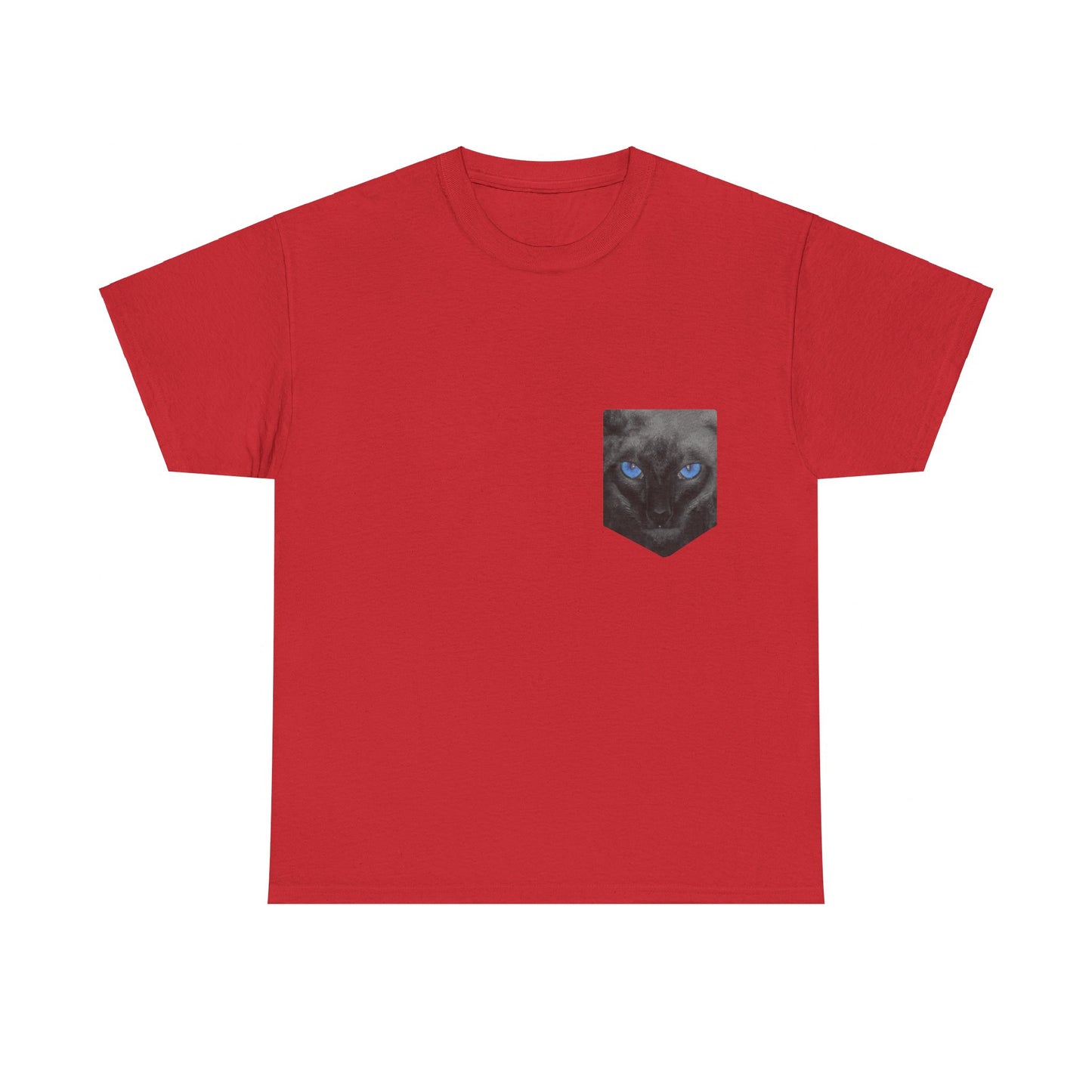 Siamese Cat Pocket Shirt Unisex Graphic T-Shirt, Sizes S-5XL