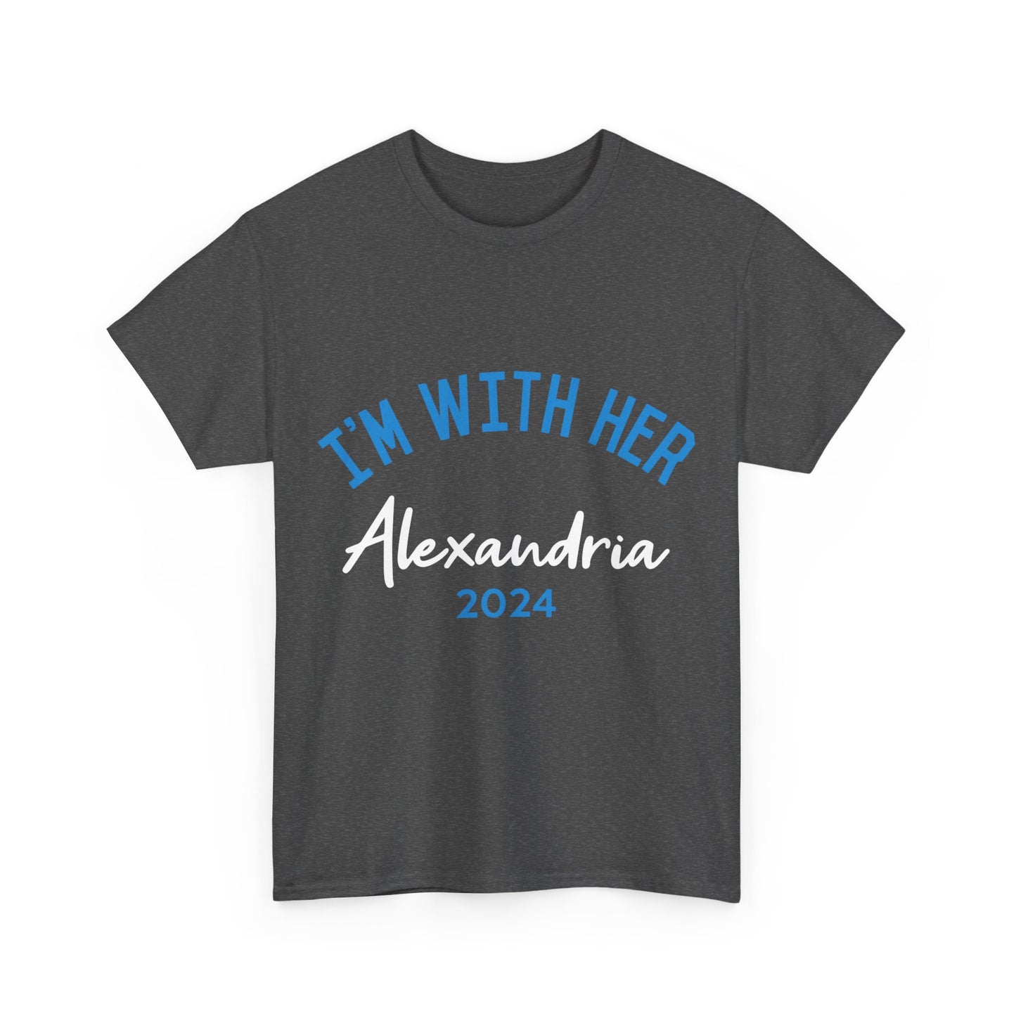 I'm With Her Alexandria Ocasio-Cortez 2024 Unisex Graphic T-Shirt, Sizes S-5XL