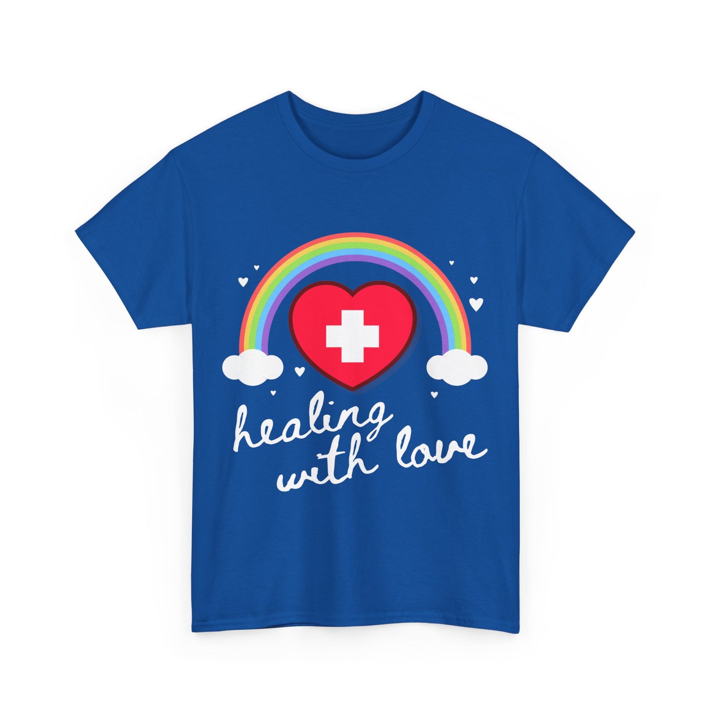 Nurse Healing With Love Unisex Graphic T-Shirt, Sizes S-5XL