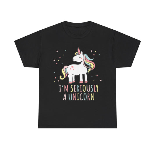 I'm Seriously a Unicorn Unisex Graphic T-Shirt, Sizes S-5XL