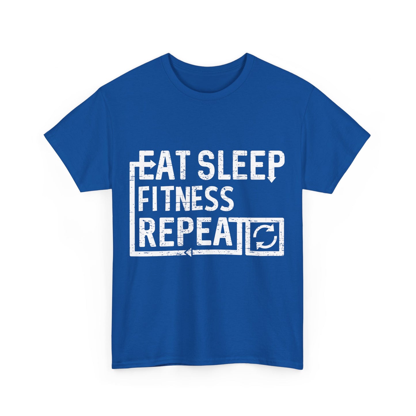 Eat Sleep Fitness Unisex Graphic T-Shirt, Sizes S-5XL