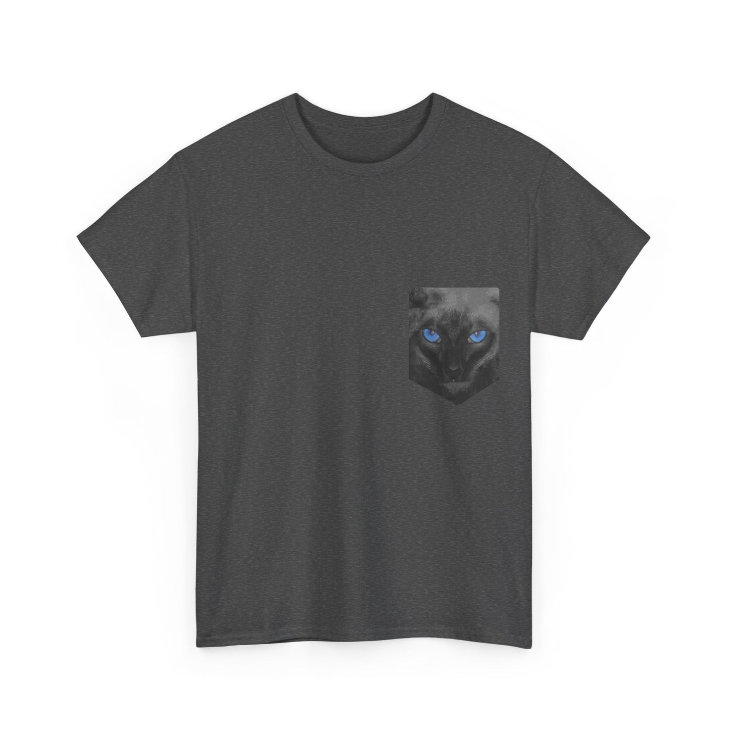 Siamese Cat Pocket Shirt Unisex Graphic T-Shirt, Sizes S-5XL