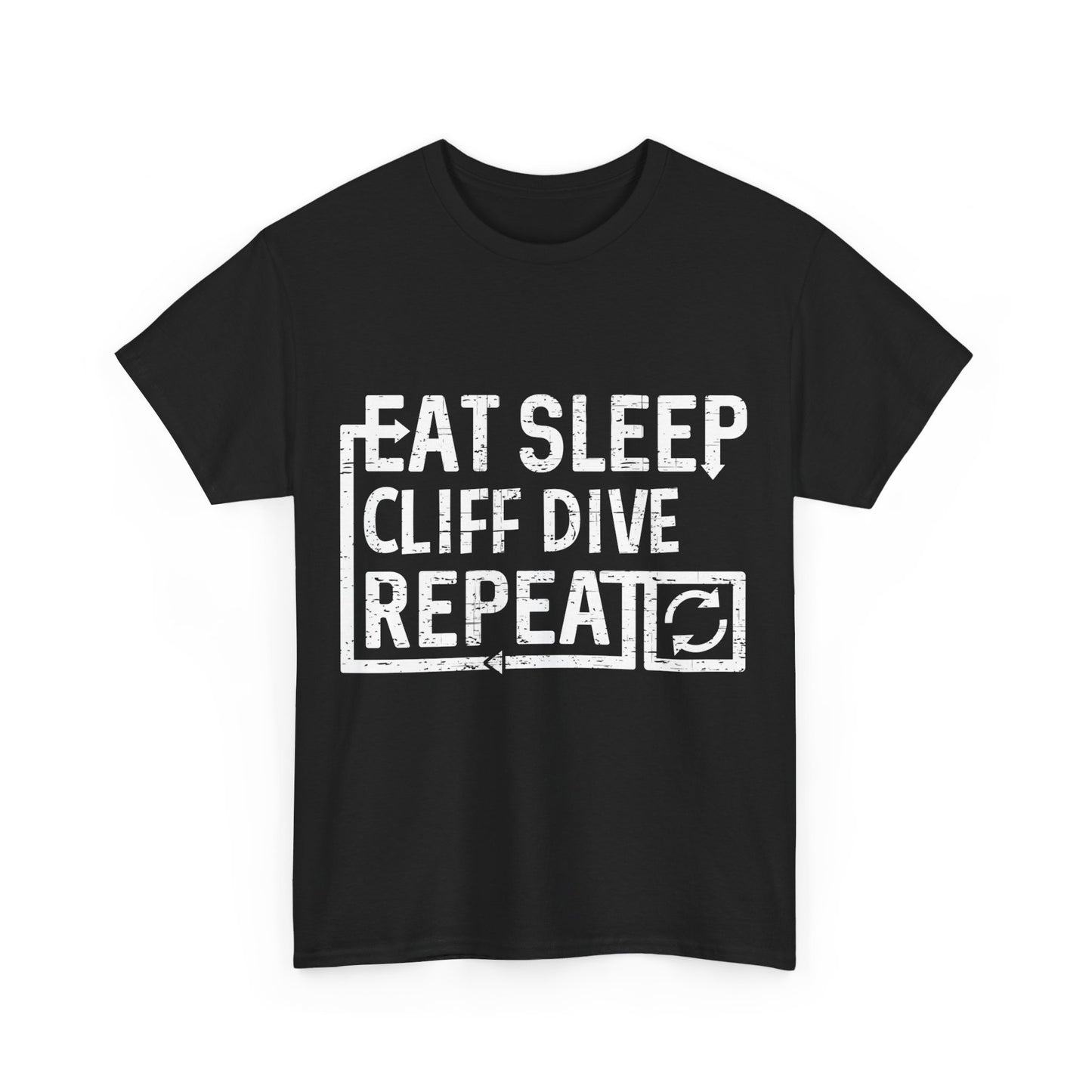 Eat Sleep Cliff Dive Unisex Graphic T-Shirt, Sizes S-5XL