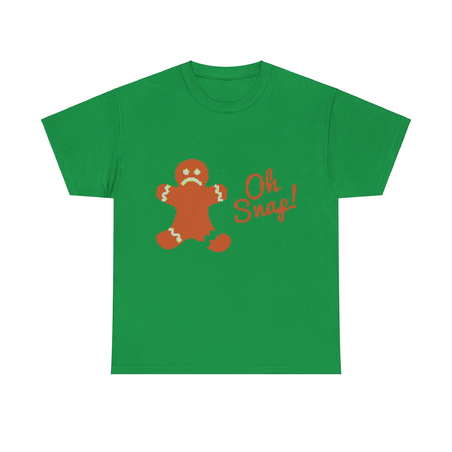 Oh Snap Gingerman Ugly Christmas Unisex Graphic T-Shirt, Sizes S-5XL