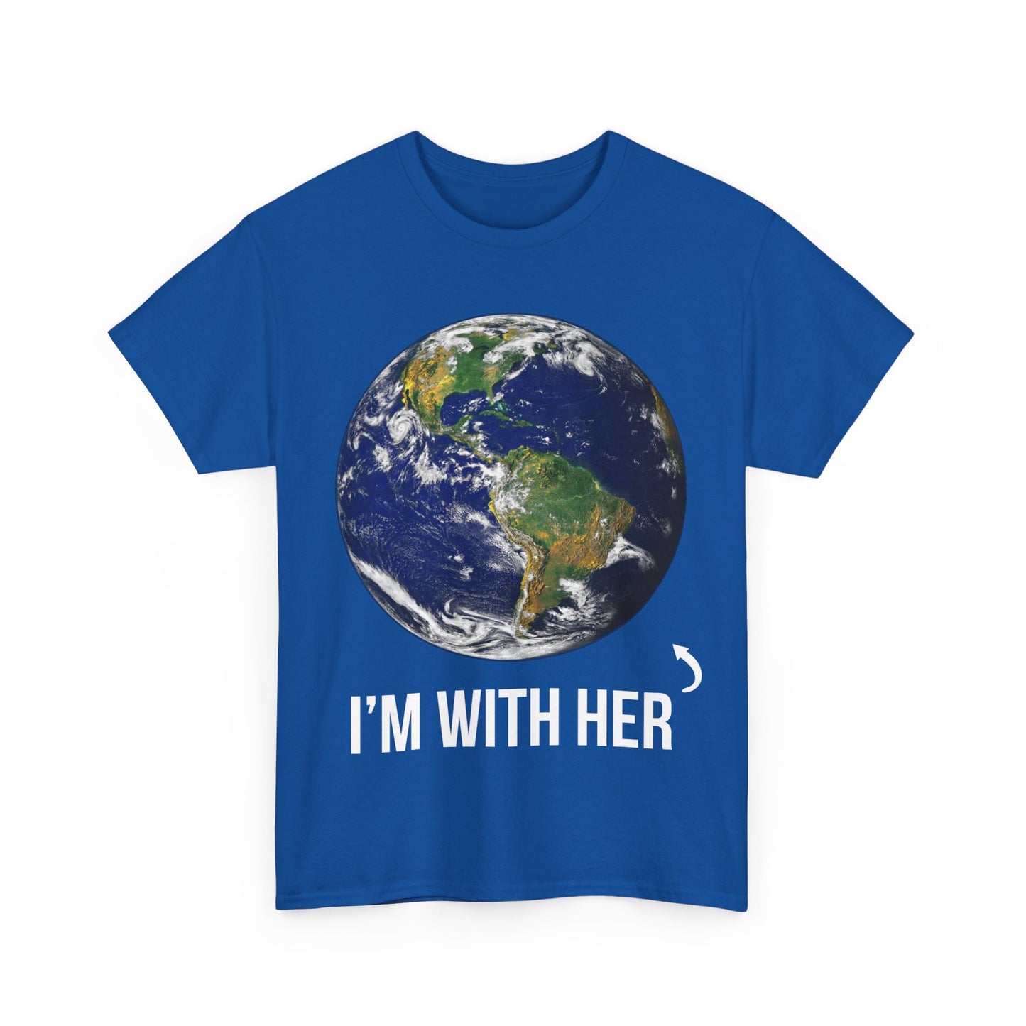 I'm With Her Mother Earth Unisex Graphic T-Shirt, Sizes S-5XL