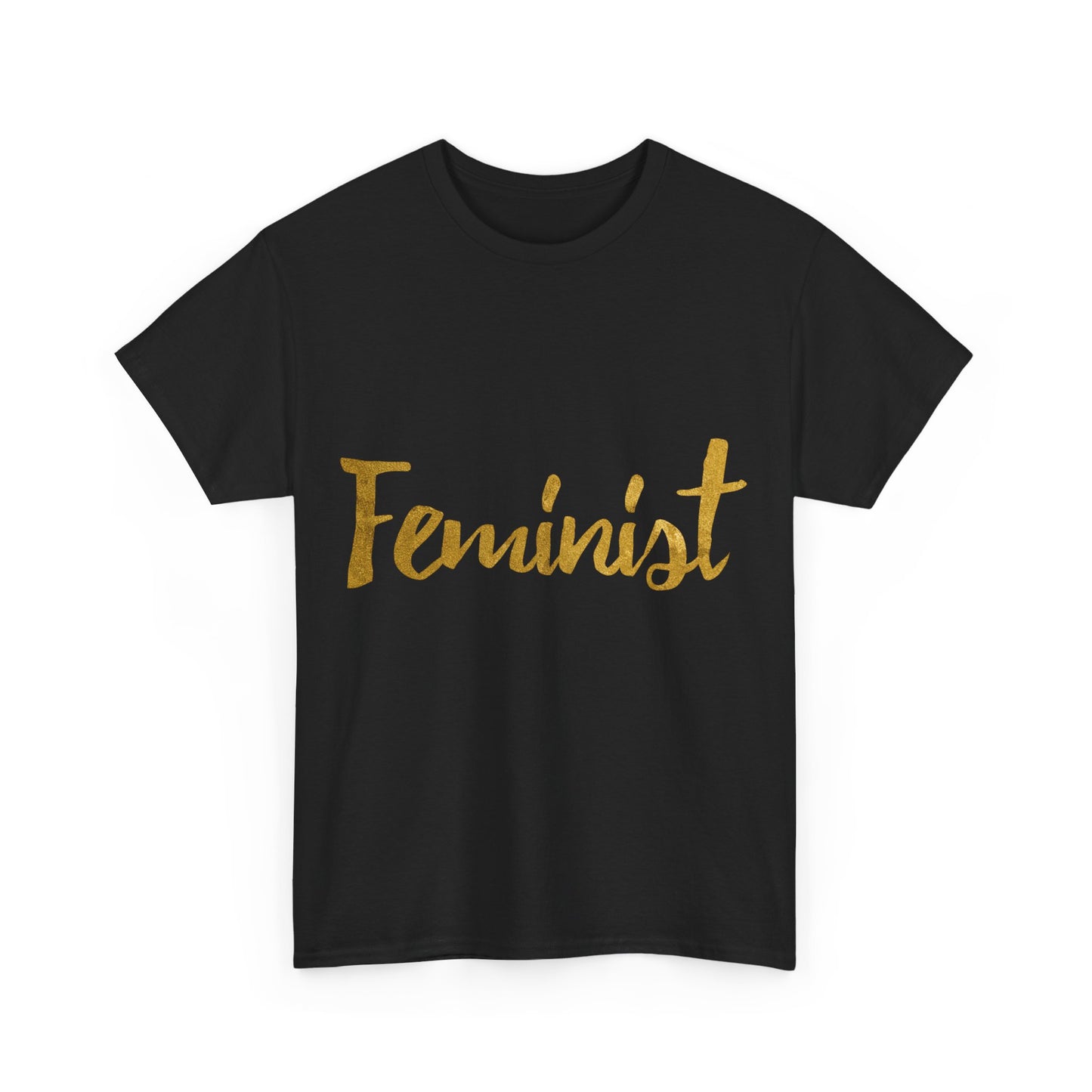 Feminist Gold Foil Unisex Graphic T-Shirt, Sizes S-5XL