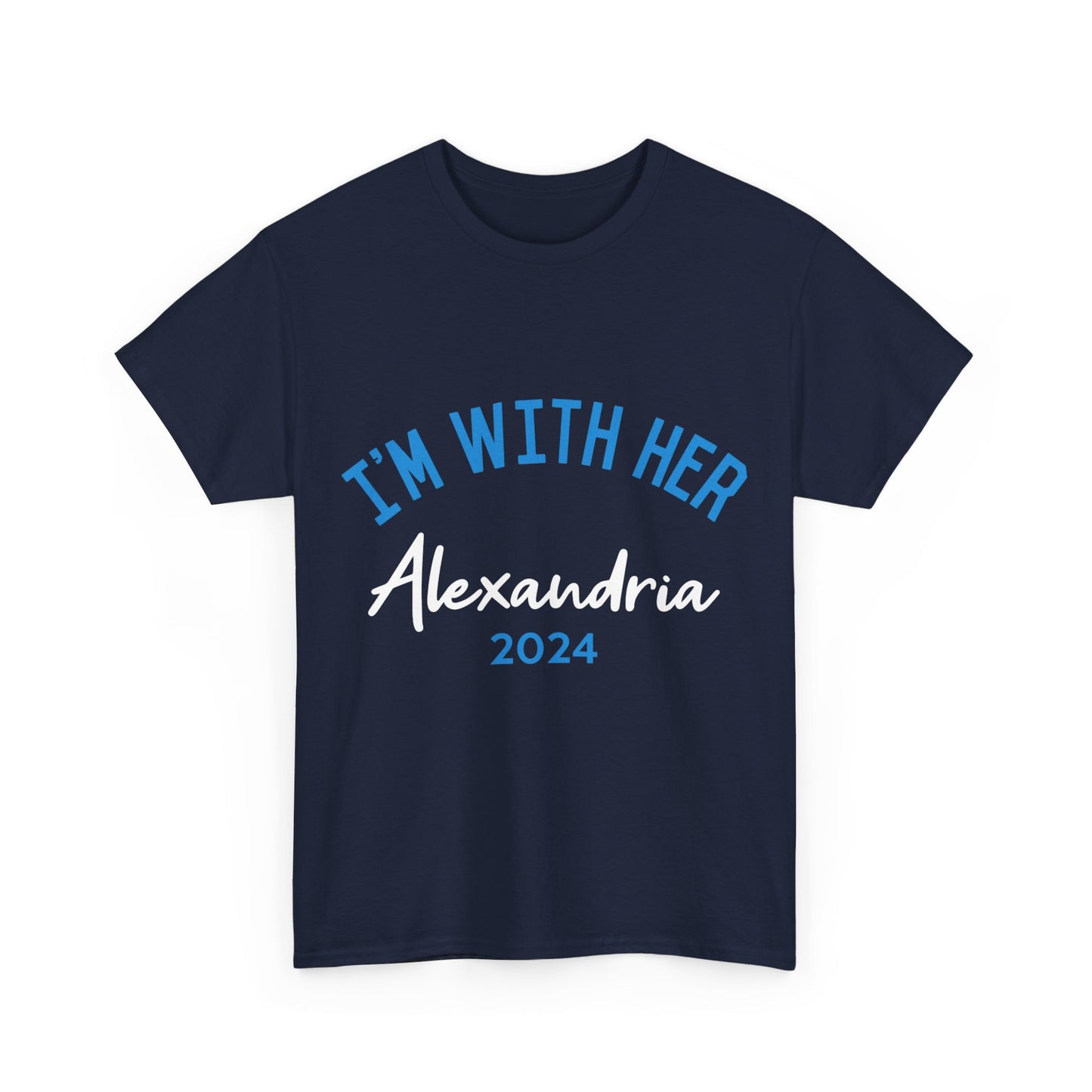 I'm With Her Alexandria Ocasio-Cortez 2024 Unisex Graphic T-Shirt, Sizes S-5XL