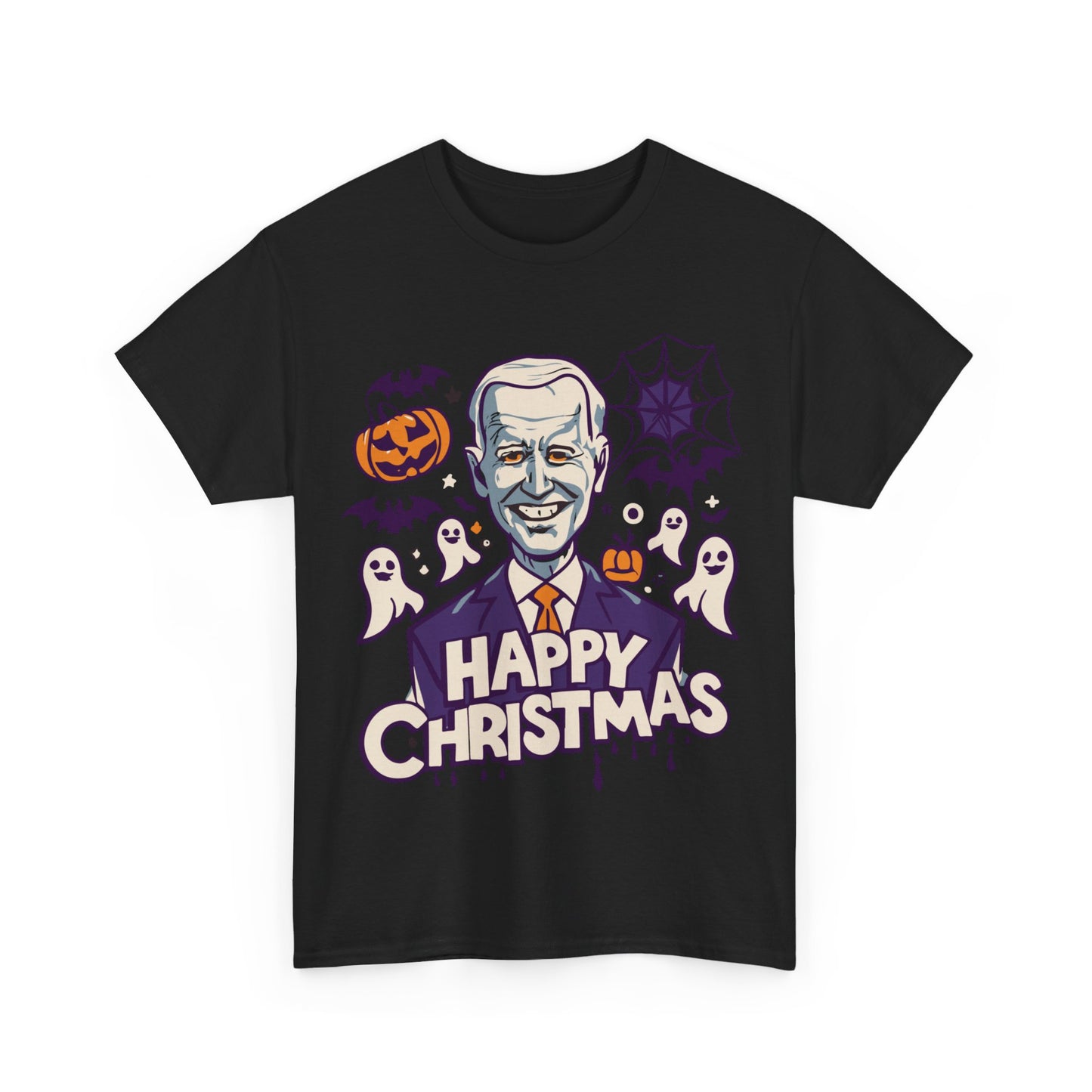 Happy Christmas Joe Biden Funny Halloween Unisex Graphic T-Shirt, Sizes S-5XL