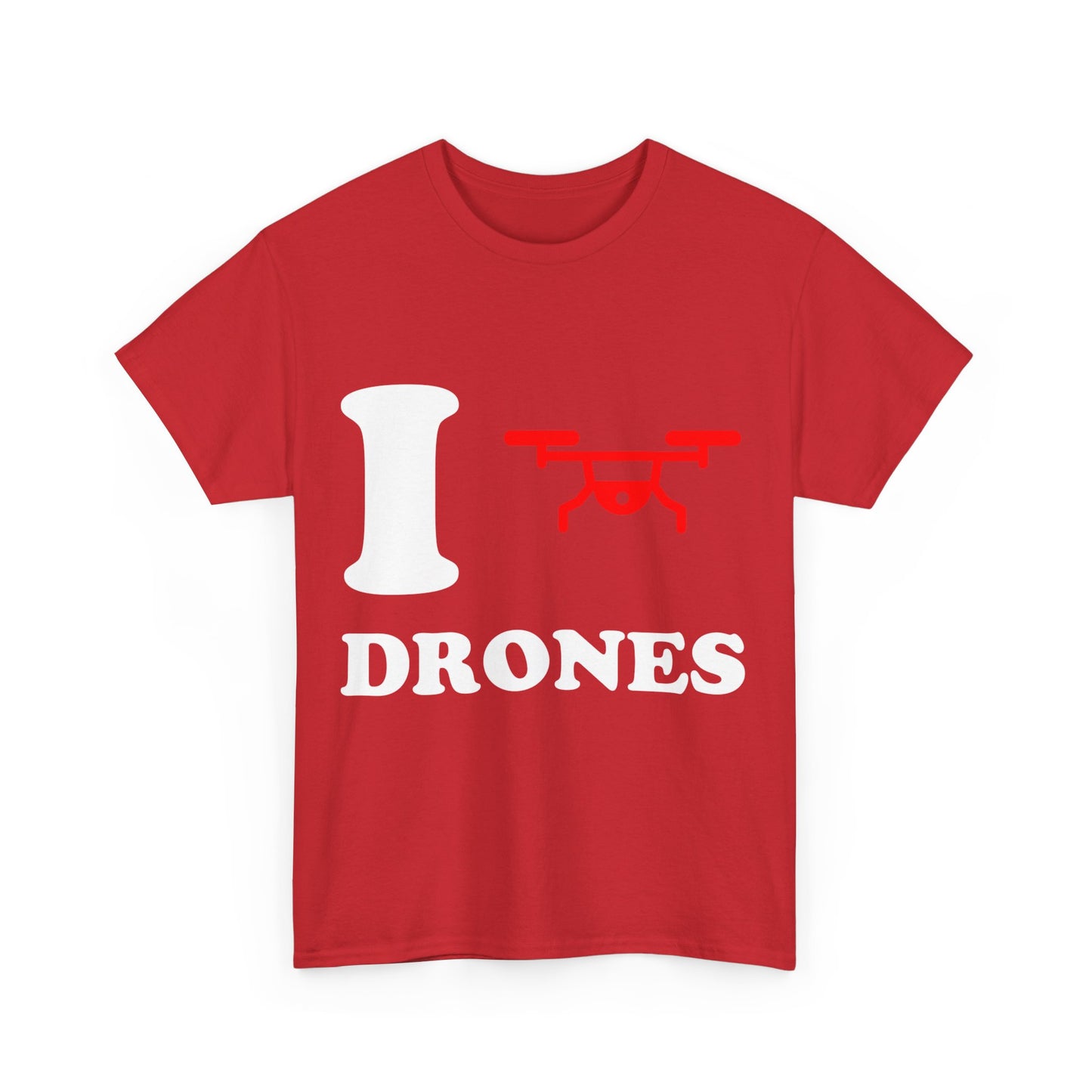 I Love Drones Unisex Graphic T-Shirt, Sizes S-5XL