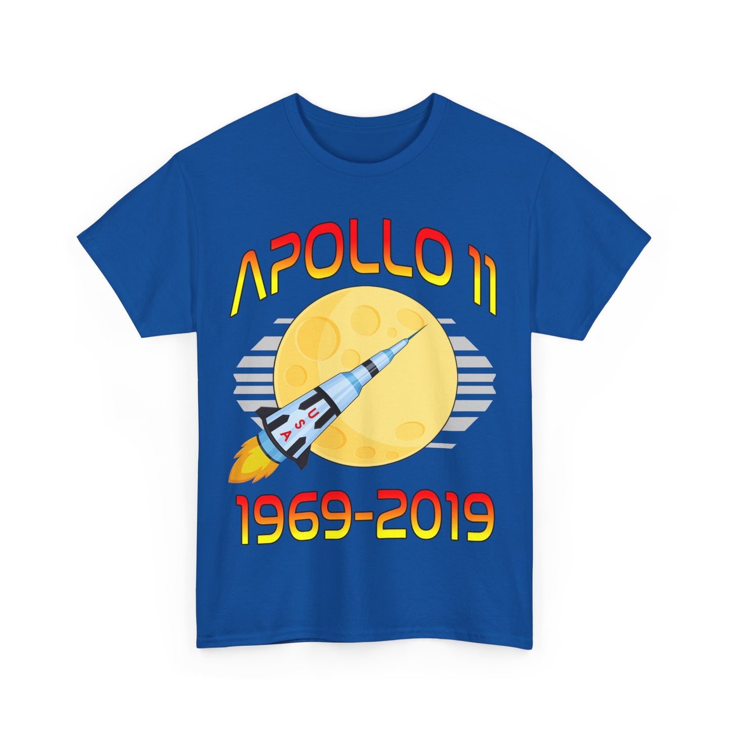 Apollo 11 50th Anniversary Retro Moon Landing Unisex Graphic T-Shirt, Sizes S-5XL