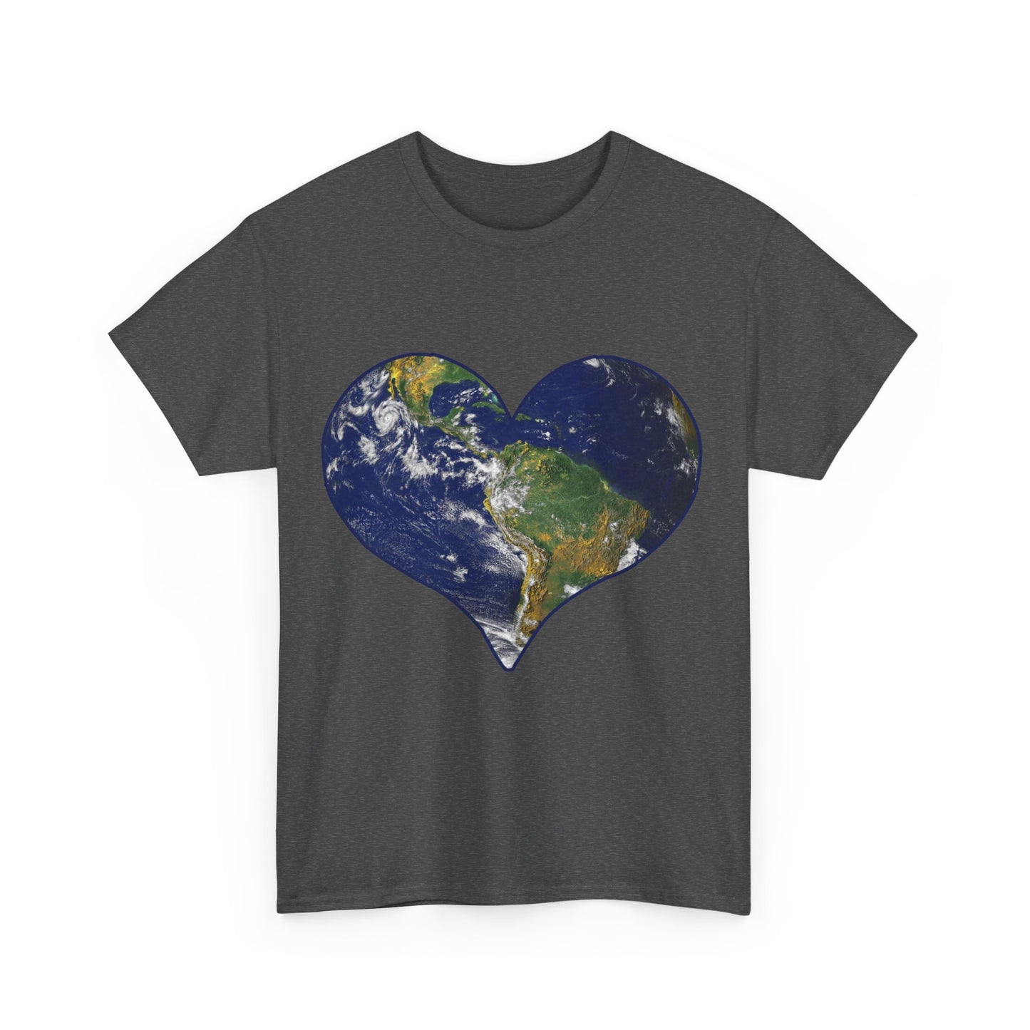 Heart Earth Love Unisex Graphic T-Shirt, Sizes S-5XL