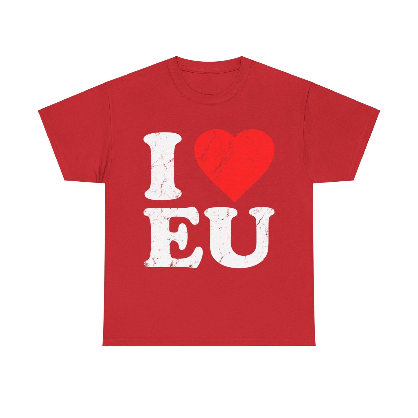 I Love EU Unisex Graphic T-Shirt, Sizes S-5XL