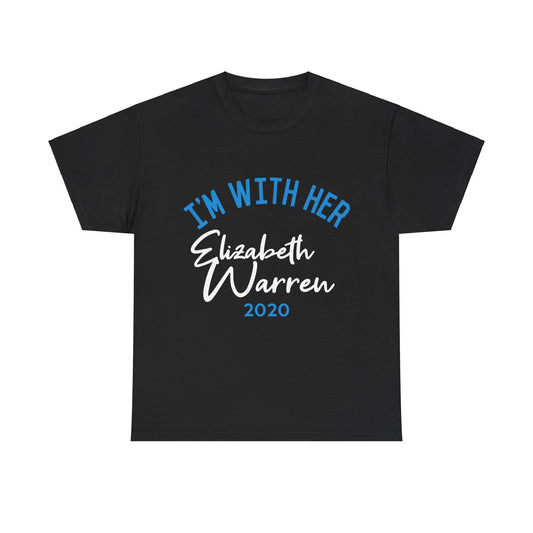 I'm With Her Elizabeth Warren 2020 Unisex Graphic T-Shirt, Sizes S-5XL