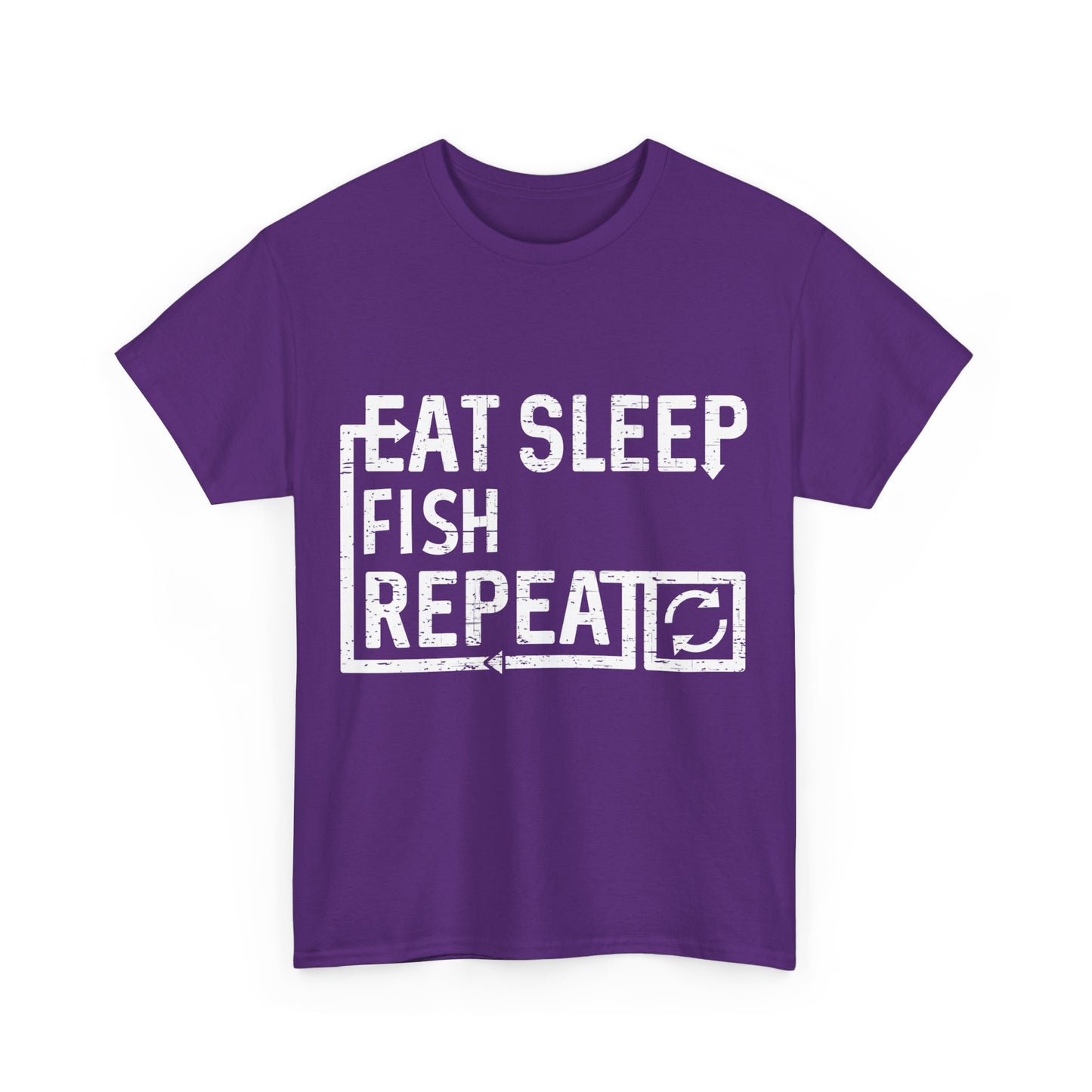 Eat Sleep Fish Unisex Graphic T-Shirt, Sizes S-5XL