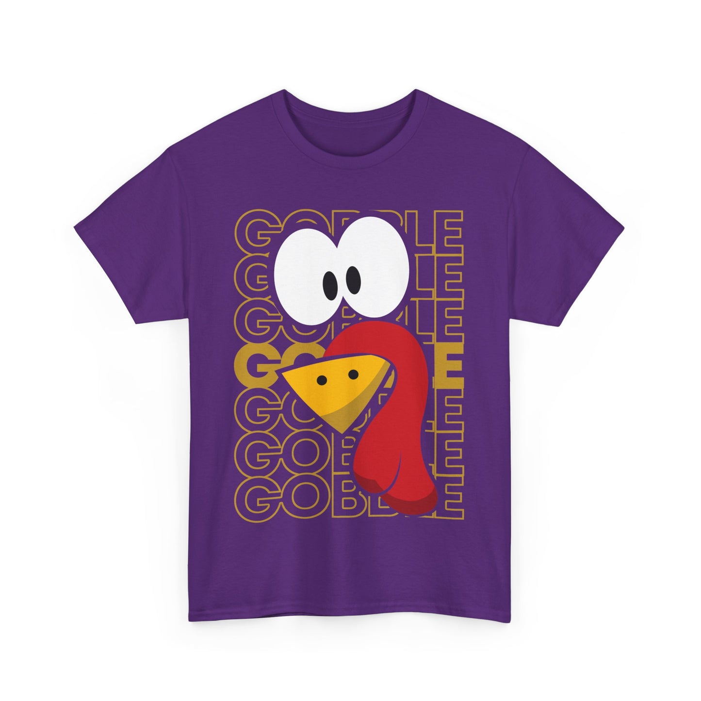 Turkey Face Gobble Gobble Unisex Graphic T-Shirt, Sizes S-5XL