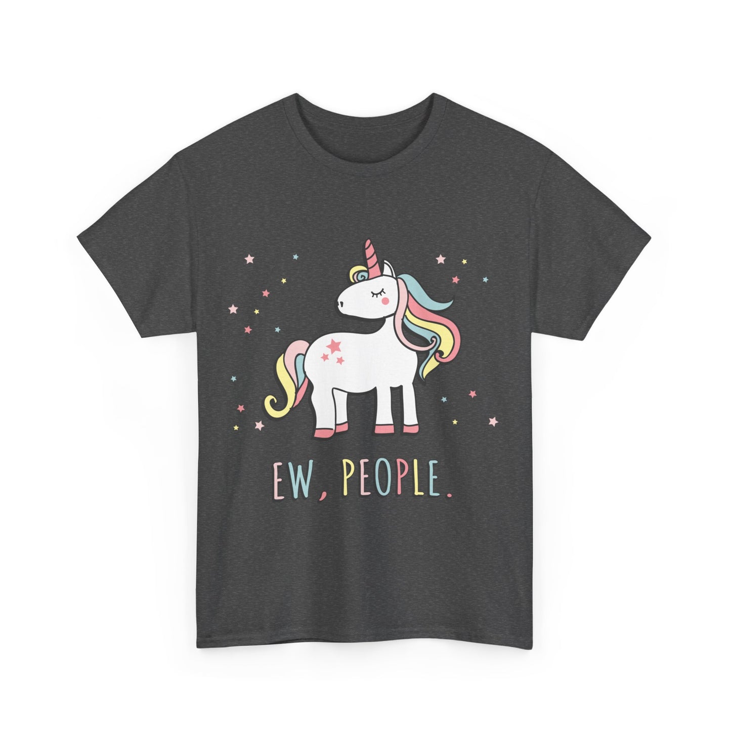 Ew People Cute Unicorn Unisex Graphic T-Shirt, Sizes S-5XL