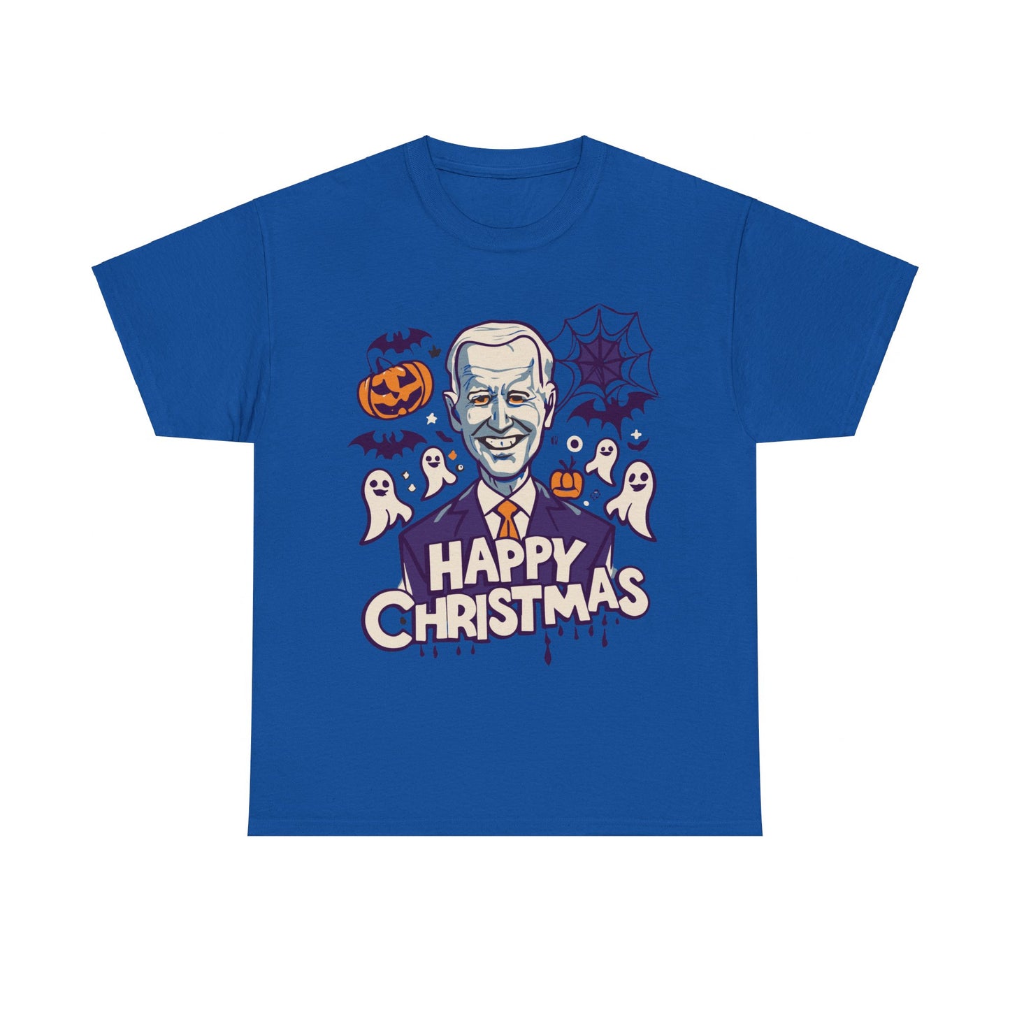 Happy Christmas Joe Biden Funny Halloween Unisex Graphic T-Shirt, Sizes S-5XL