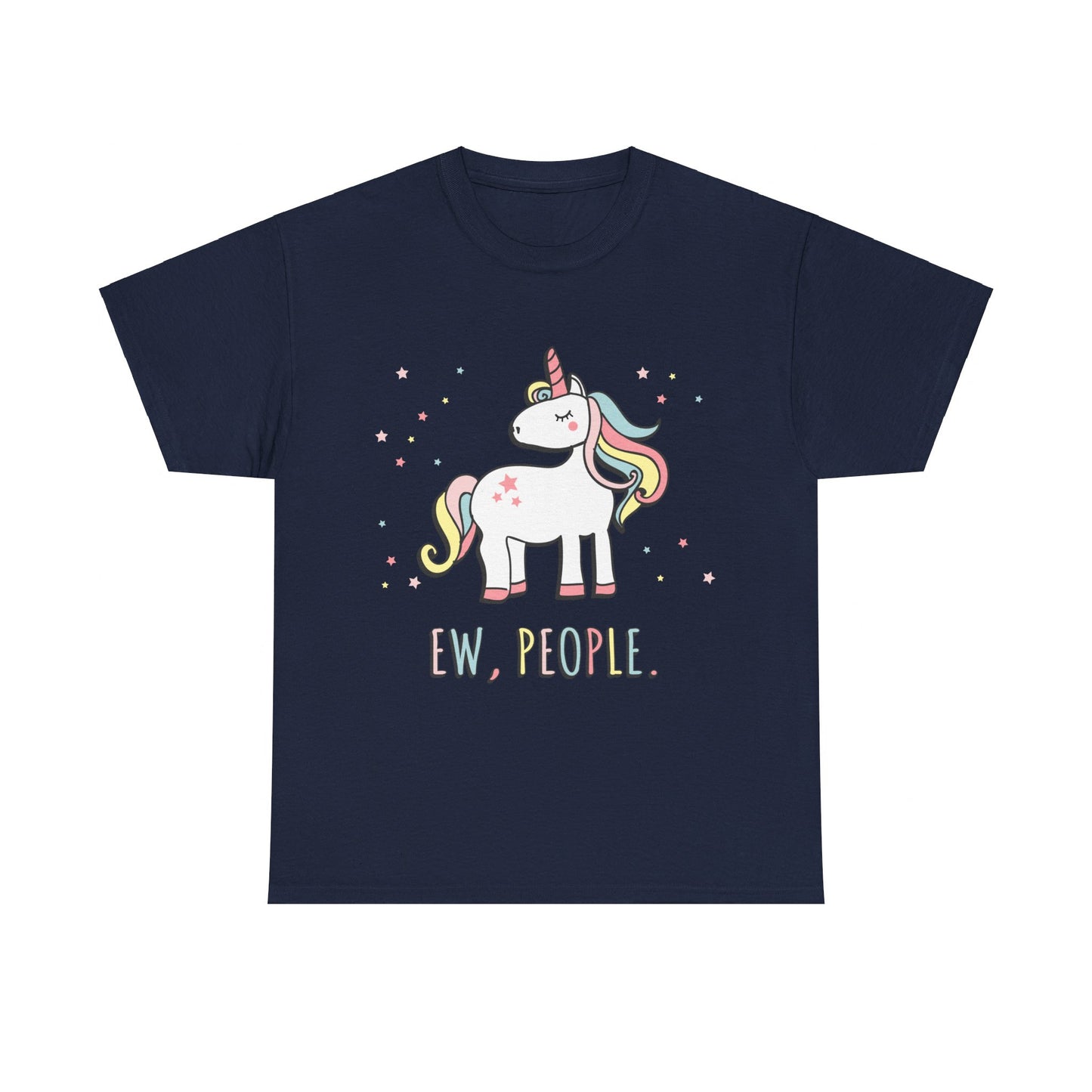 Ew People Cute Unicorn Unisex Graphic T-Shirt, Sizes S-5XL