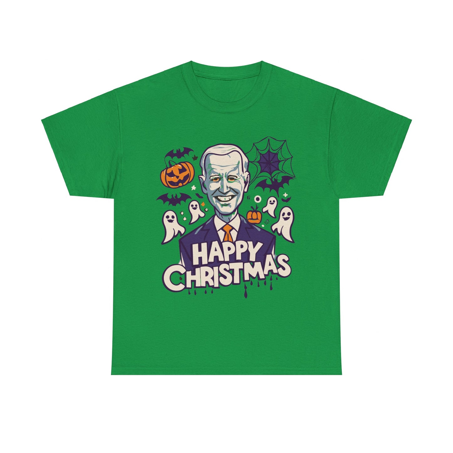 Happy Christmas Joe Biden Funny Halloween Unisex Graphic T-Shirt, Sizes S-5XL