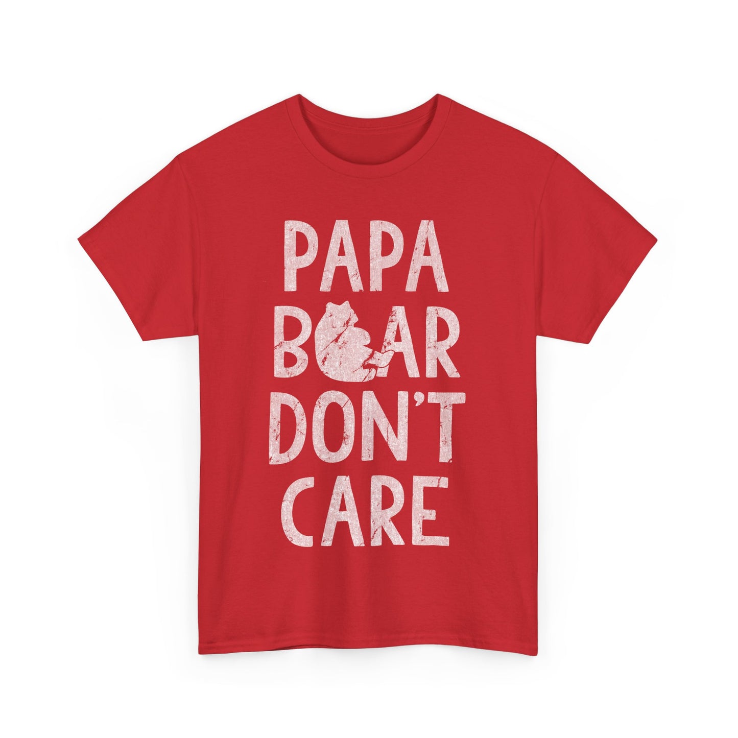 Papa Bear Don't Care Unisex Graphic T-Shirt, Sizes S-5XL