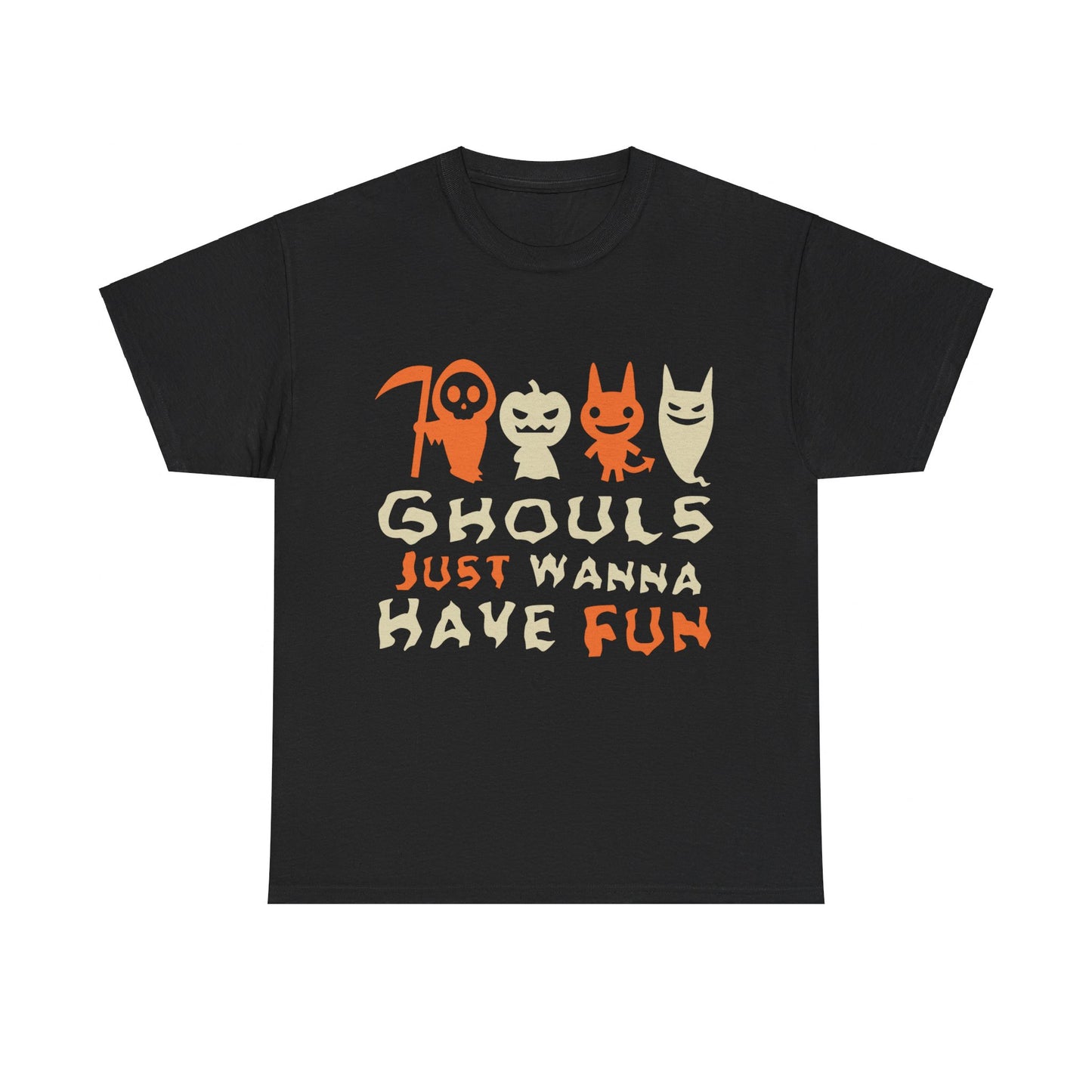 Ghouls Just Wanna Have Fun Halloween Unisex Graphic T-Shirt, Sizes S-5XL