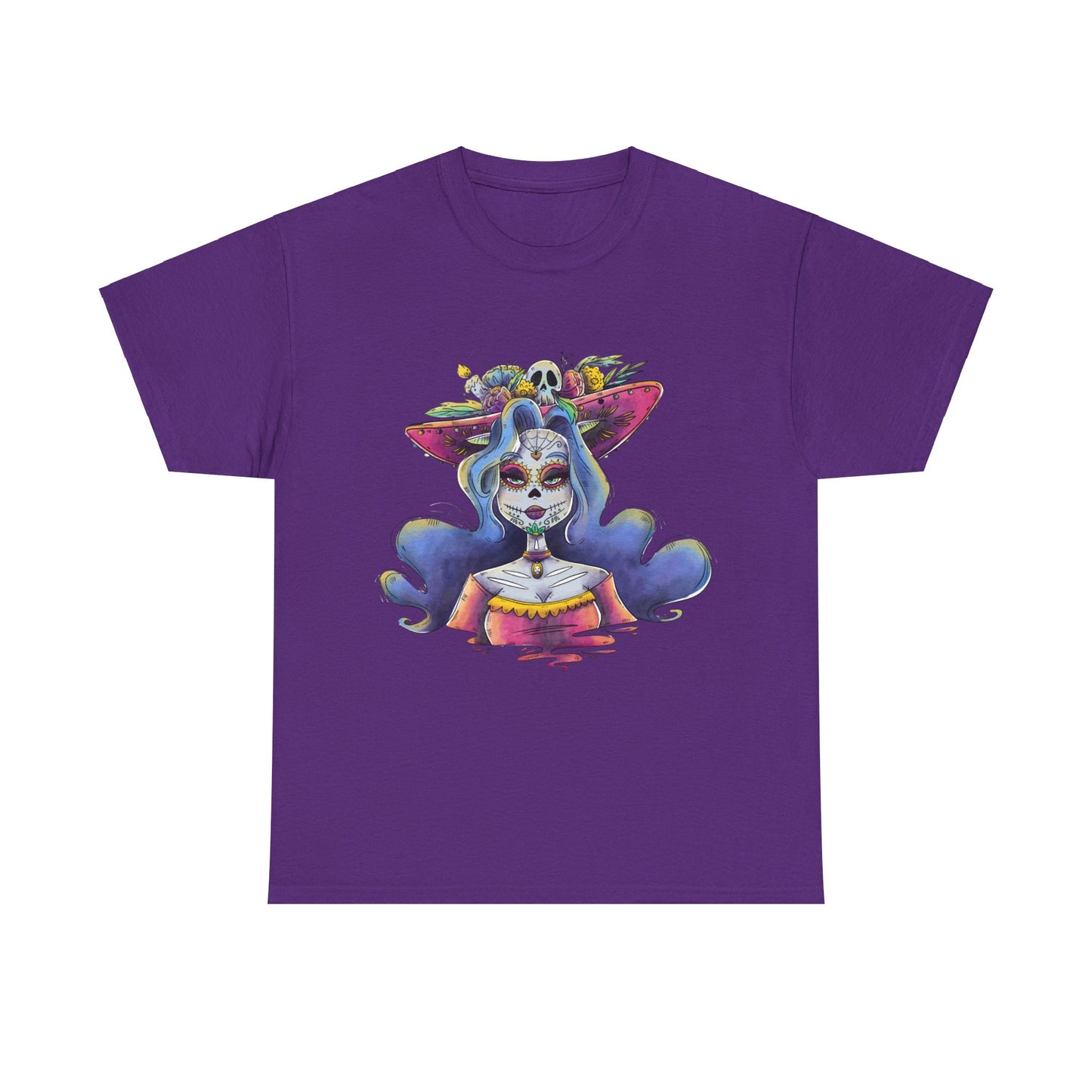 Day Of The Dead La Calavera Catrina Unisex Graphic T-Shirt, Sizes S-5XL