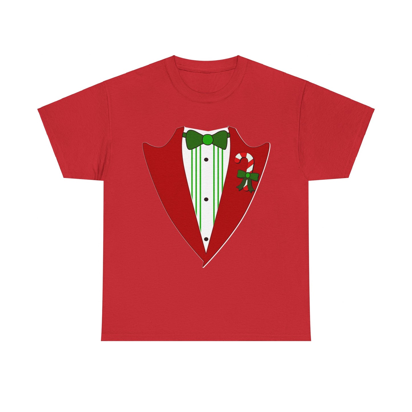 Christmas Party Tuxedo Unisex Graphic T-Shirt, Sizes S-5XL