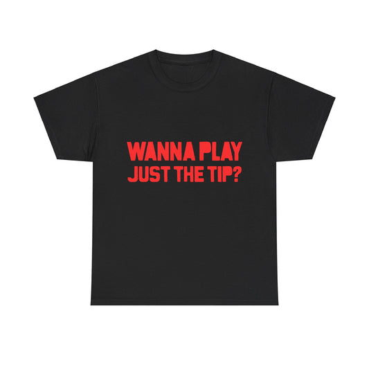 Wanna Play Just The Tip Unisex Graphic T-Shirt, Sizes S-5XL