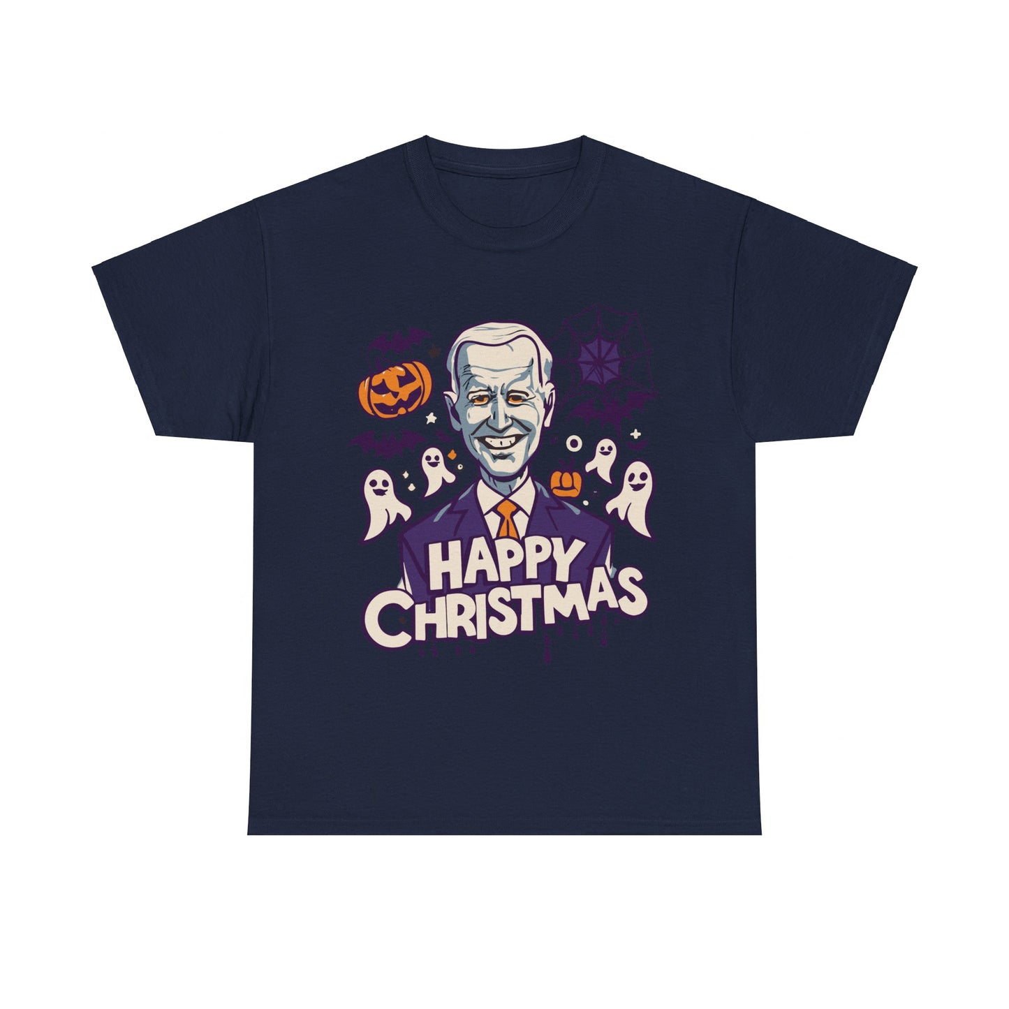 Happy Christmas Joe Biden Funny Halloween Unisex Graphic T-Shirt, Sizes S-5XL