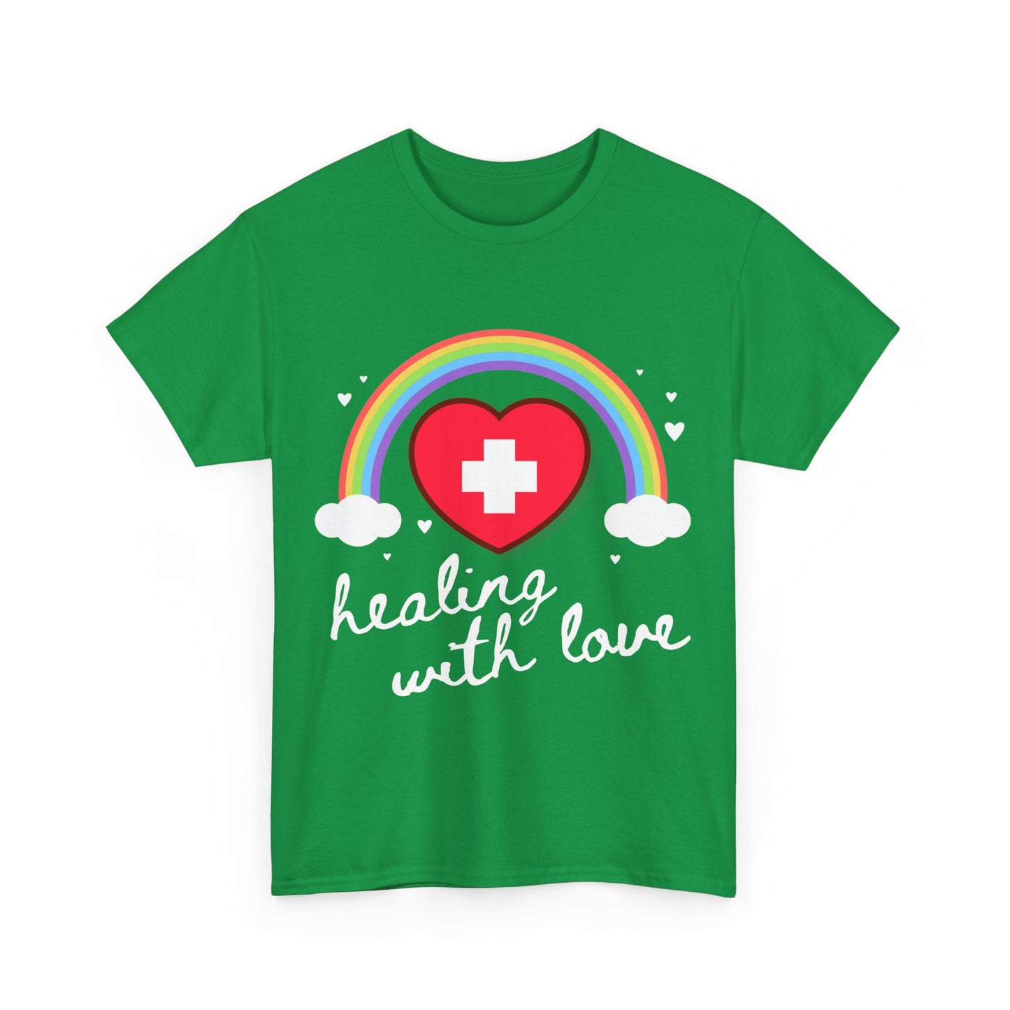 Nurse Healing With Love Unisex Graphic T-Shirt, Sizes S-5XL