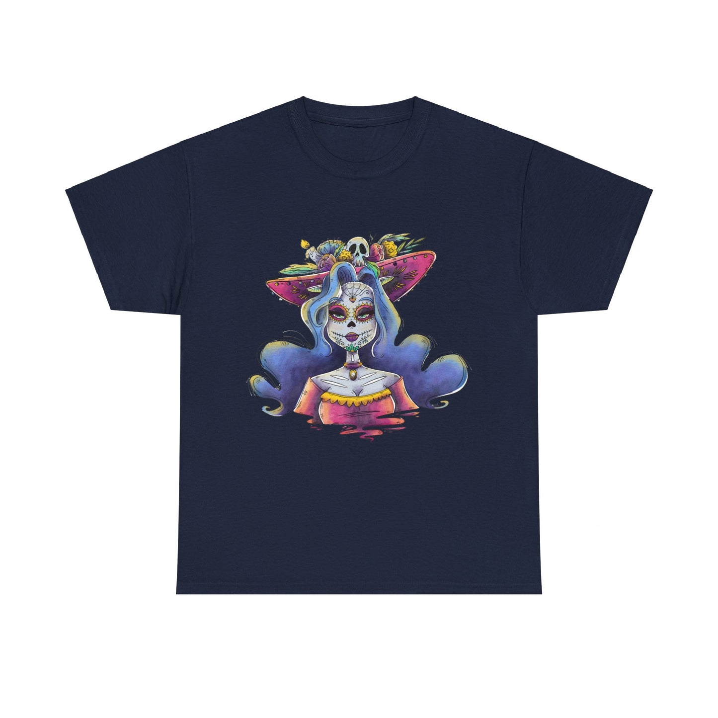 Day Of The Dead La Calavera Catrina Unisex Graphic T-Shirt, Sizes S-5XL