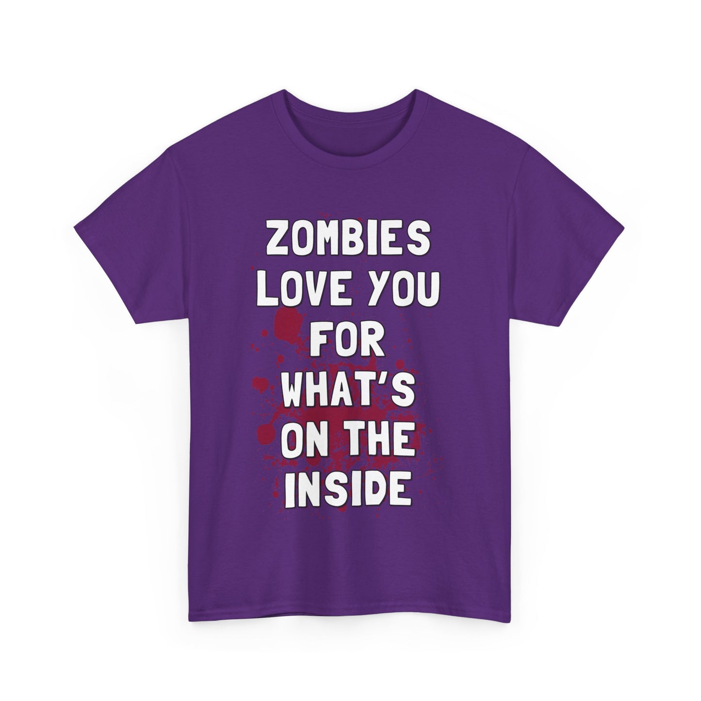 Zombies Love You for What's on the Inside Unisex Graphic T-Shirt, Sizes S-5XL